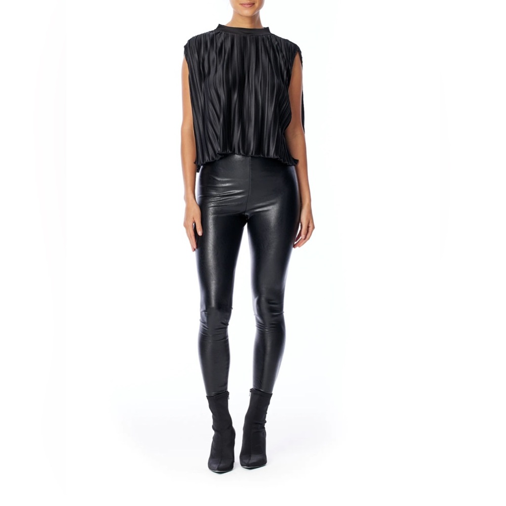Ashley Faux Leather Legging super stretchy and flattering